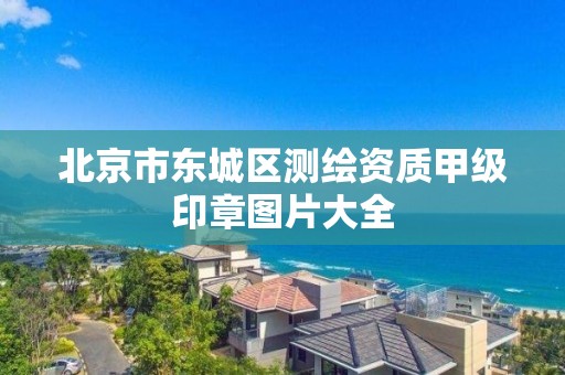 北京市东城区测绘资质甲级印章图片大全