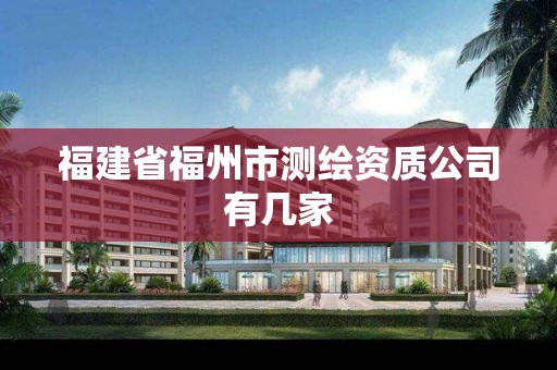 福建省福州市测绘资质公司有几家