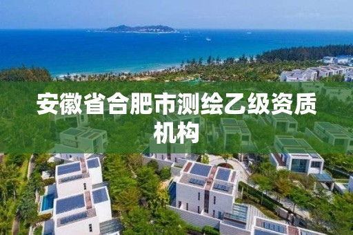 安徽省合肥市测绘乙级资质机构