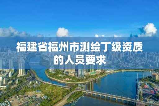 福建省福州市测绘丁级资质的人员要求