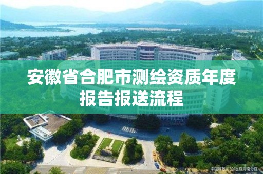 安徽省合肥市测绘资质年度报告报送流程