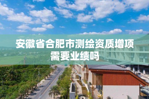 安徽省合肥市测绘资质增项需要业绩吗