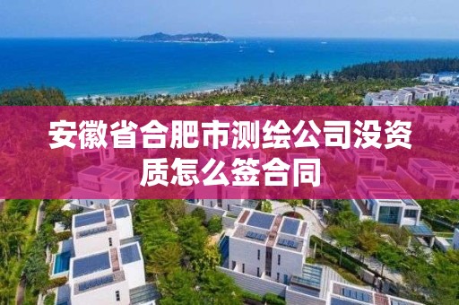 安徽省合肥市测绘公司没资质怎么签合同