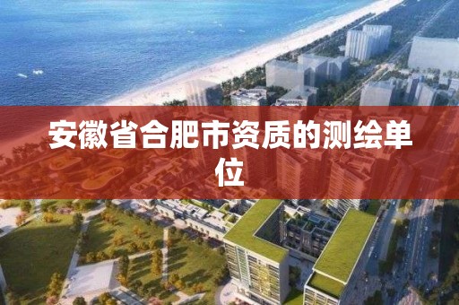 安徽省合肥市资质的测绘单位