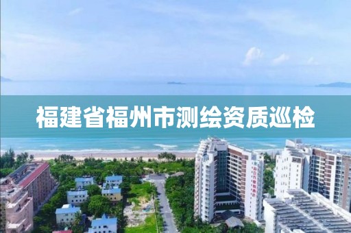 福建省福州市测绘资质巡检