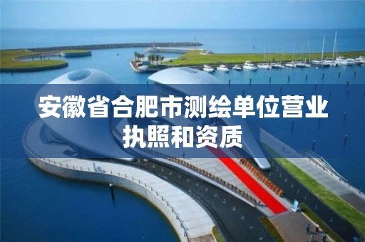 安徽省合肥市测绘单位营业执照和资质