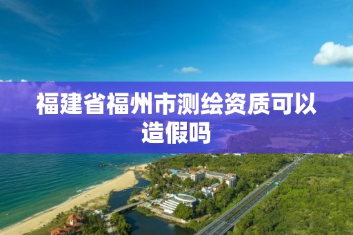 福建省福州市测绘资质可以造假吗