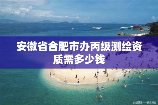 安徽省合肥市办丙级测绘资质需多少钱