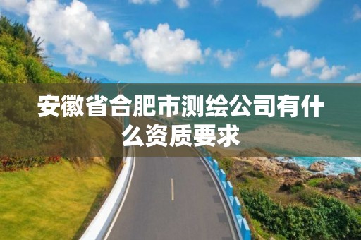 安徽省合肥市测绘公司有什么资质要求