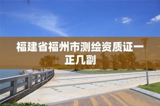 福建省福州市测绘资质证一正几副