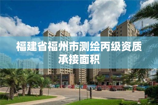 福建省福州市测绘丙级资质承接面积