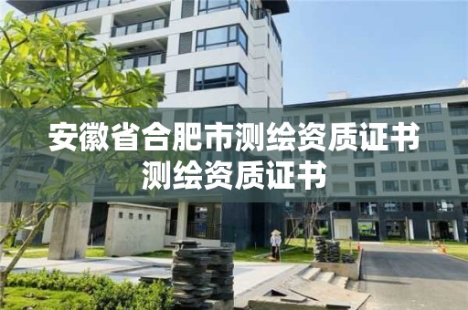 安徽省合肥市测绘资质证书测绘资质证书