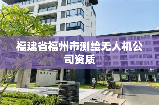 福建省福州市测绘无人机公司资质