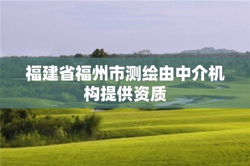 福建省福州市测绘由中介机构提供资质