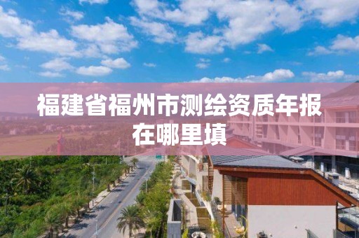 福建省福州市测绘资质年报在哪里填