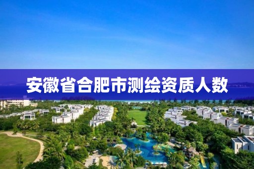 安徽省合肥市测绘资质人数