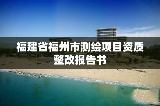 福建省福州市测绘项目资质整改报告书