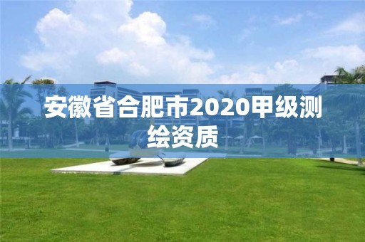 安徽省合肥市2020甲级测绘资质