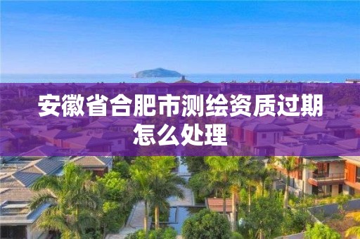 安徽省合肥市测绘资质过期怎么处理