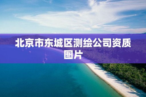 北京市东城区测绘公司资质图片