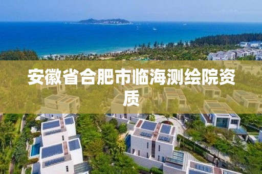 安徽省合肥市临海测绘院资质