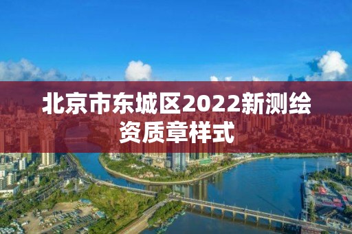 北京市东城区2022新测绘资质章样式