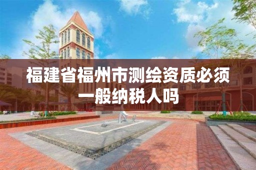 福建省福州市测绘资质必须一般纳税人吗