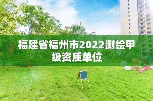 福建省福州市2022测绘甲级资质单位