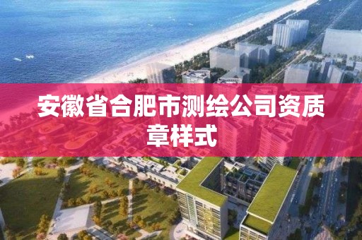 安徽省合肥市测绘公司资质章样式