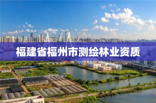 福建省福州市测绘林业资质 福建省福州市测绘林业资质