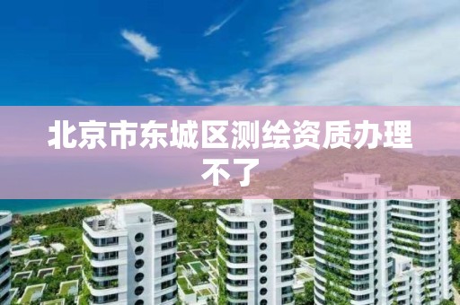 北京市东城区测绘资质办理不了