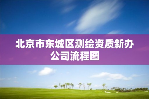 北京市东城区测绘资质新办公司流程图