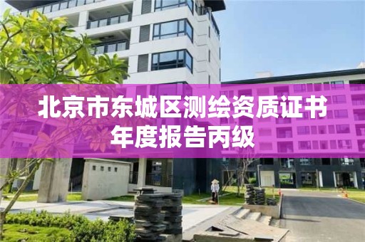 北京市东城区测绘资质证书年度报告丙级