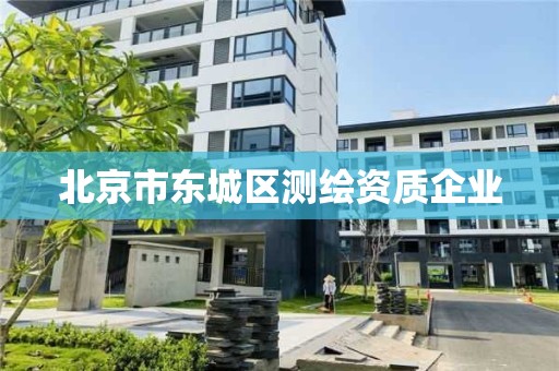 北京市东城区测绘资质企业