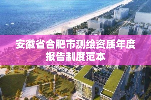 安徽省合肥市测绘资质年度报告制度范本