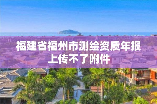 福建省福州市测绘资质年报上传不了附件