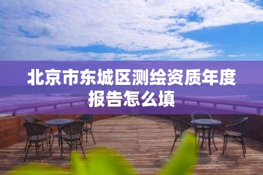 北京市东城区测绘资质年度报告怎么填