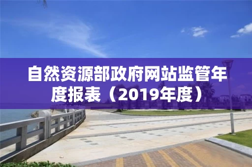 自然资源部政府网站监管年度报表(2019年度) 自然资源部政府网站监管年度报表(2019年度)