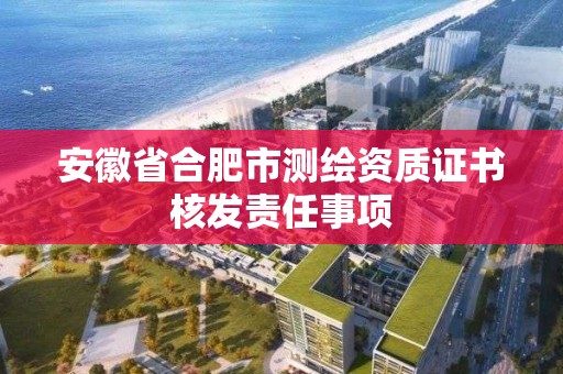 安徽省合肥市测绘资质证书核发责任事项