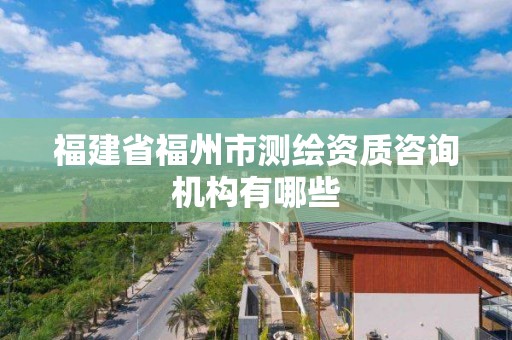 福建省福州市测绘资质咨询机构有哪些