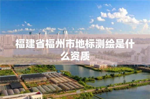 福建省福州市地标测绘是什么资质