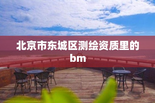 北京市东城区测绘资质里的bm