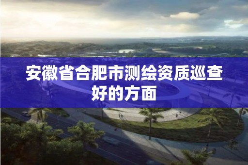 安徽省合肥市测绘资质巡查好的方面