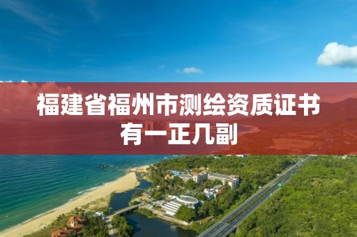 福建省福州市测绘资质证书有一正几副