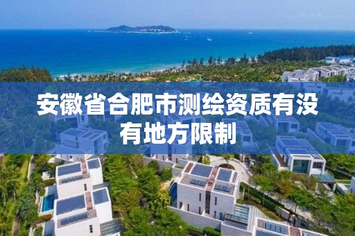 安徽省合肥市测绘资质有没有地方限制