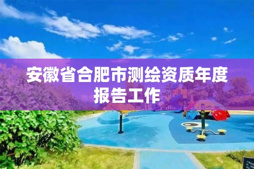 安徽省合肥市测绘资质年度报告工作