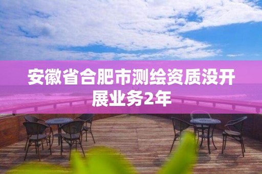 安徽省合肥市测绘资质没开展业务2年