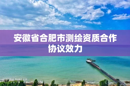 安徽省合肥市测绘资质合作协议效力 安徽省合肥市测绘资质合作协议效力