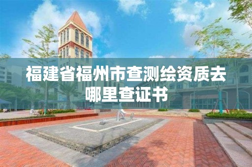 福建省福州市查测绘资质去哪里查证书