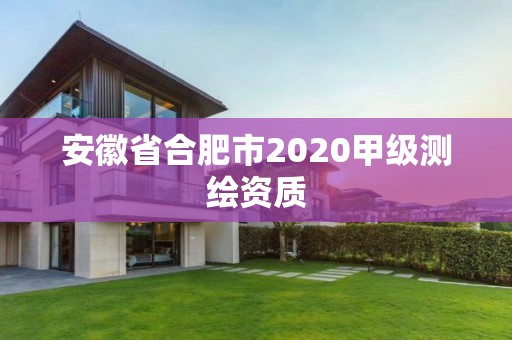 安徽省合肥市2020甲级测绘资质